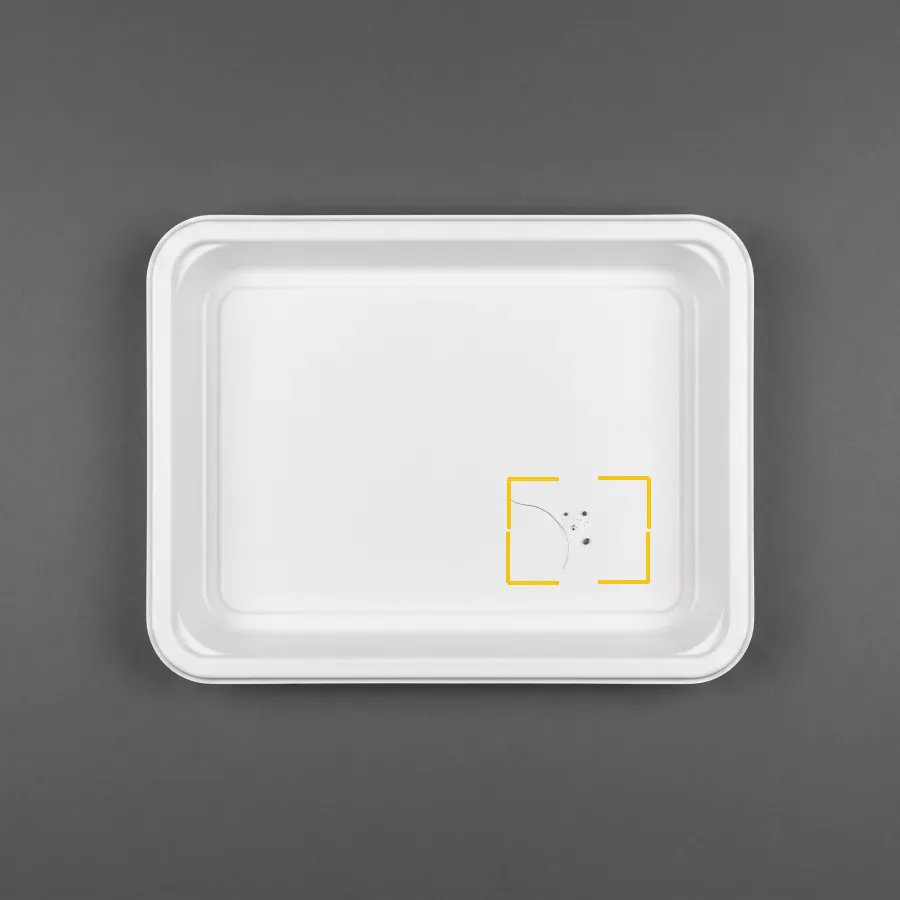 Contamination: fibre and dust specks. Surface contamination detection.